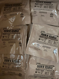 DOWN RANGE Cookies & Cream Military Tri-Laminate Packaging